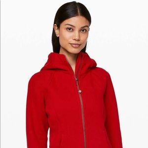 Lululemon Scuba Hoodie, Dark Red, size 8
